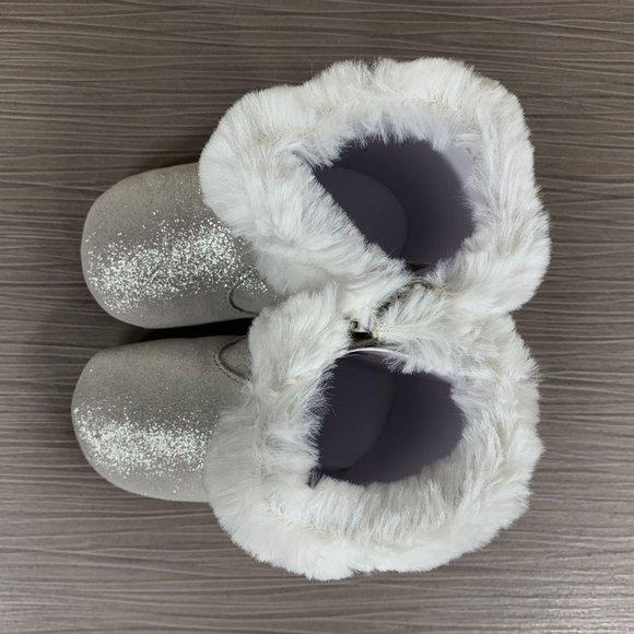 Robeez 'Thea Twinkle' Bootie, Grey Leather, Walker Size 24 months - Picture 10 of 11